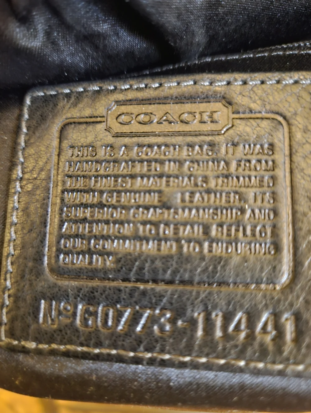 Coach 11441 Bleeker Legacy Y2K Shoulder/Hand Bag /Leather Flap /Jacquard Black - Picture 3 of 11